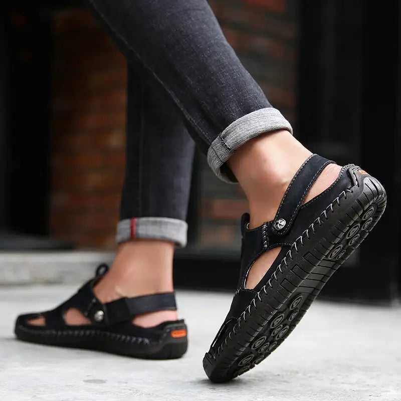 Men's High Quality Soft Leather Casual Sandals - CloudWay™