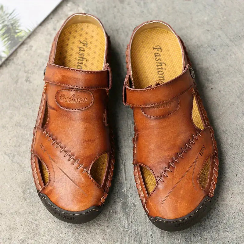 Men's High Quality Soft Leather Casual Sandals - CloudWay™