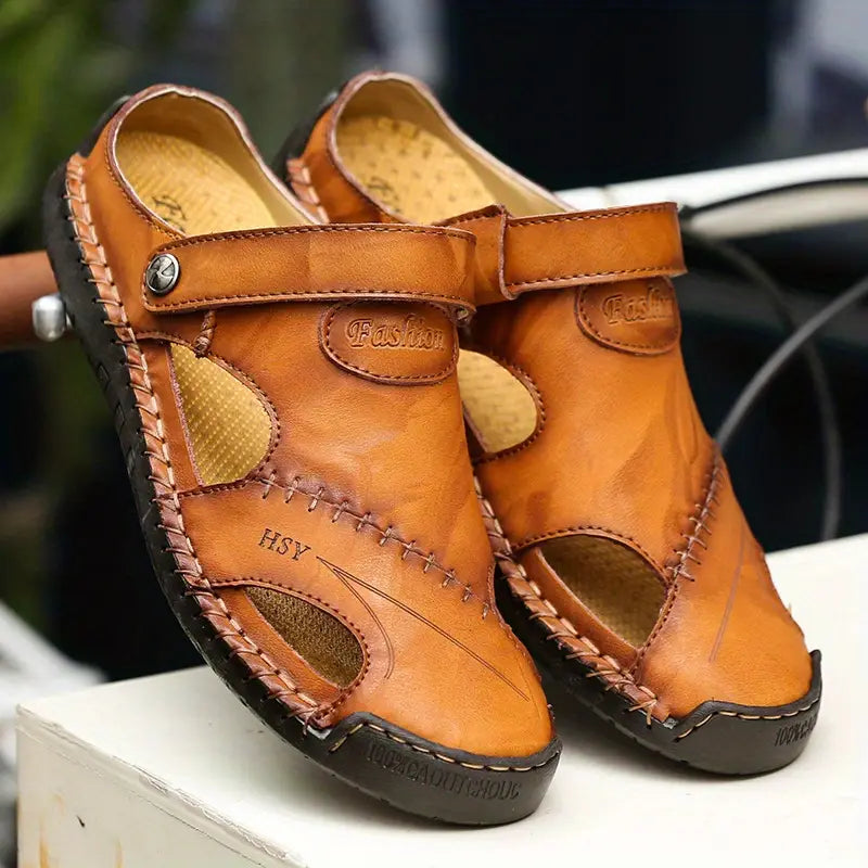 Men's High Quality Soft Leather Casual Sandals - CloudWay™