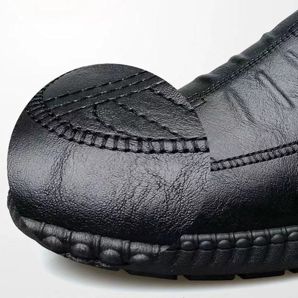 Leather Slip-On Moccasins for Men