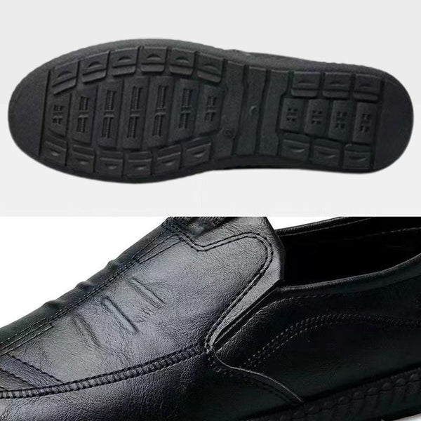 Leather Slip-On Moccasins for Men