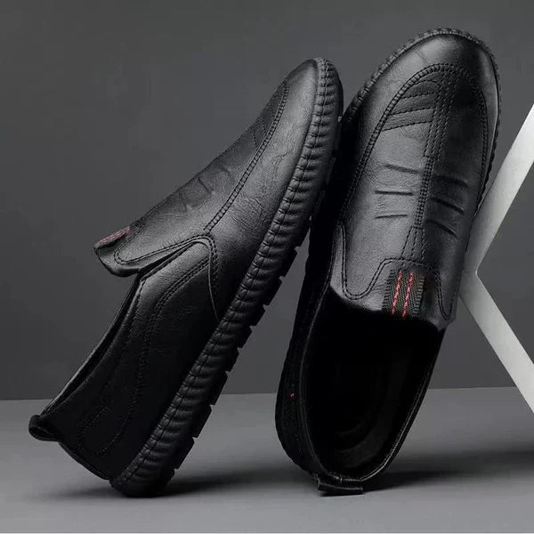 Leather Slip-On Moccasins for Men