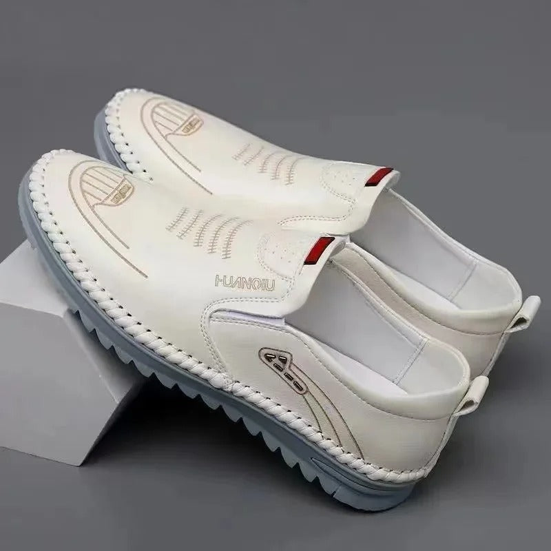 Leather Slip-On Moccasins for Men