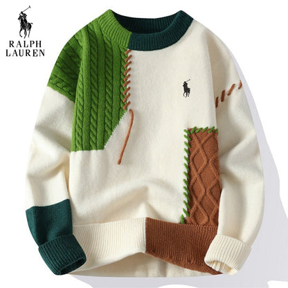 RL® Casual Patchwork Sweater - CLEARANCE PRICE