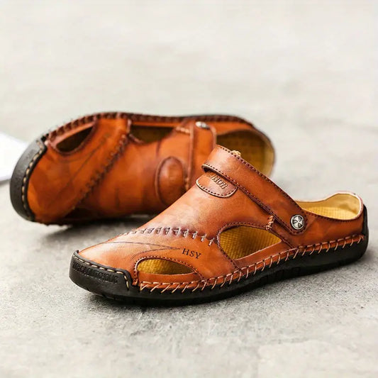 Men's High Quality Soft Leather Casual Sandals - CloudWay™