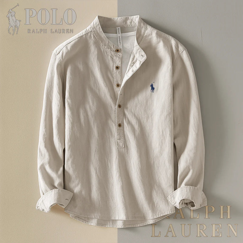 RL | Mandarin Collar Shirt – A Modern Essential
