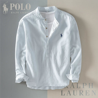 RL | Mandarin Collar Shirt – A Modern Essential