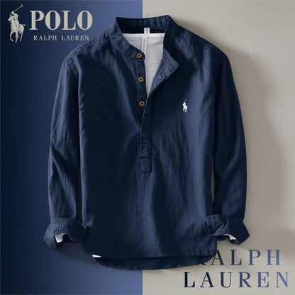 RL | Mandarin Collar Shirt – A Modern Essential
