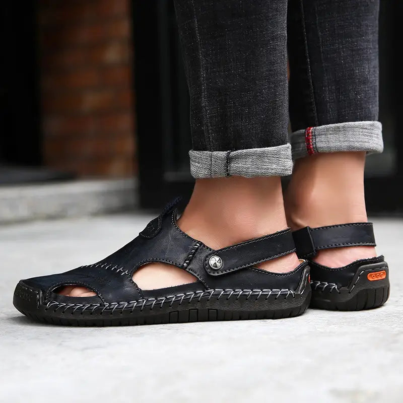 Men's High Quality Soft Leather Casual Sandals - CloudWay™