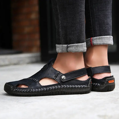 Men's High Quality Soft Leather Casual Sandals - CloudWay™