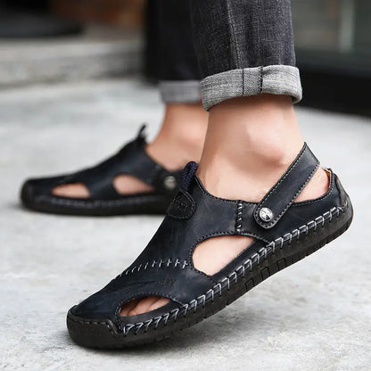 Men's High Quality Soft Leather Casual Sandals - CloudWay™
