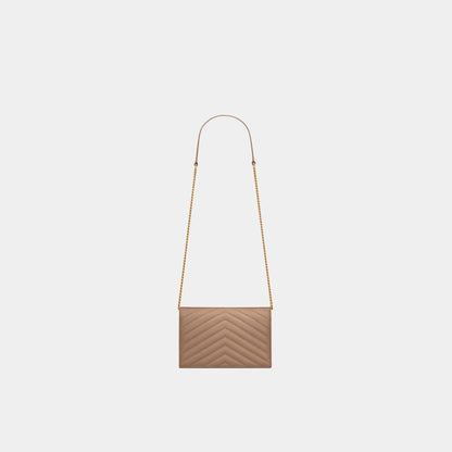 YL- Envelope Chain Wallet In Lambskin